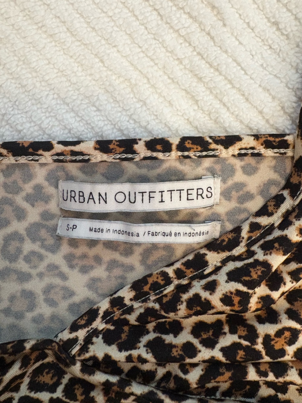 Urban Outfitters SET OF 2 Black Cropped Corset Tank & Leopard Print Crop Tank - Picture 7 of 7